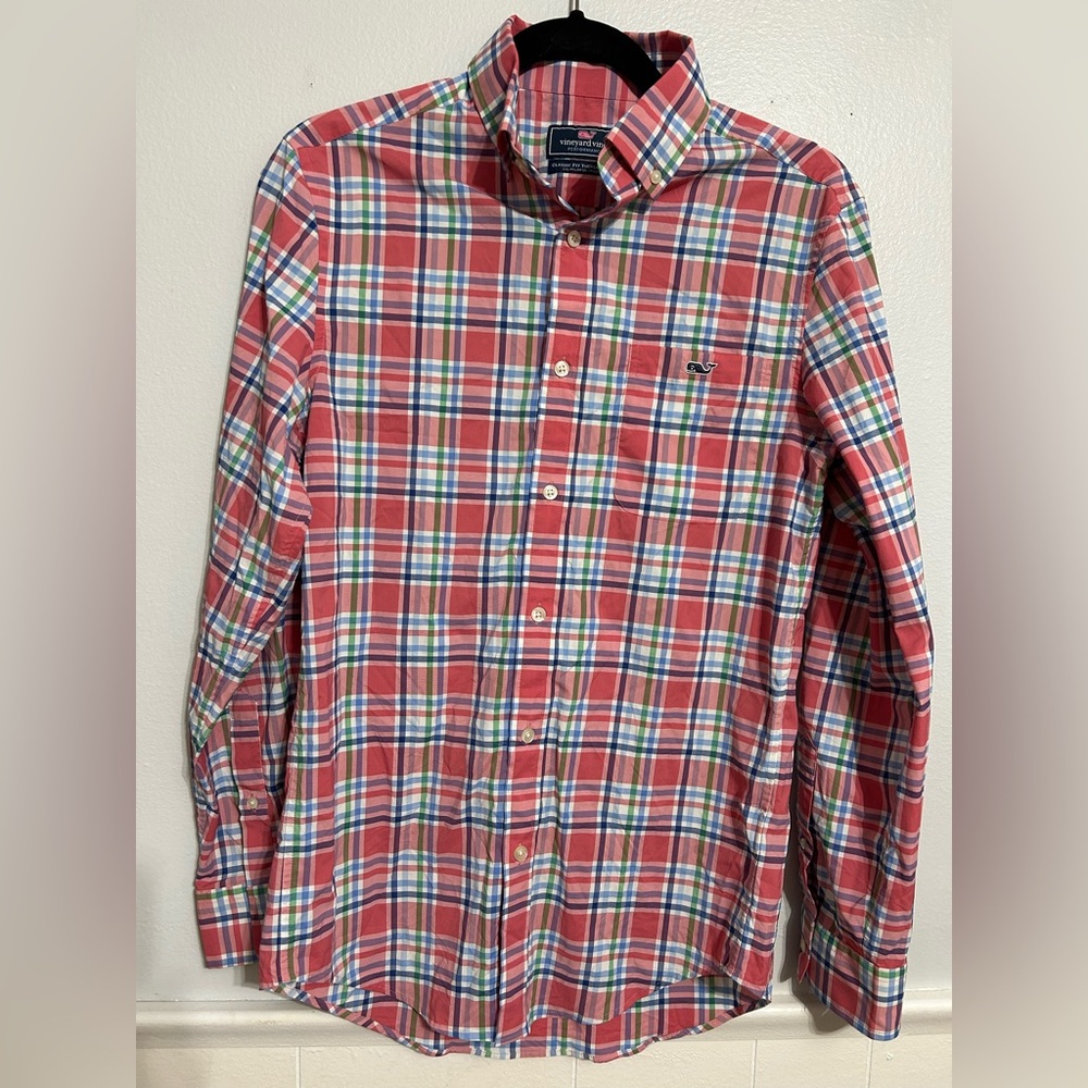 Vineyard Vines Men's Classic Fit Tucker Shirt, Multicolor Plaid - Men’s Size XS